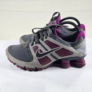 2010 Nike Shox Turbo 11 Purple Grey Athletic Running Shoes Women's Size 8‎